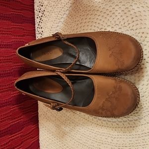 Ecco Sussex Mary Jane Shoe Size 40 Brown